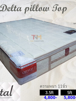 ที่นอนสปริง รุ่น DELTA PILLOWTOP
