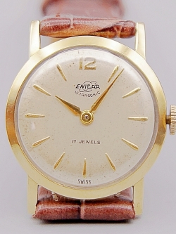 นาฬิกาเก่า ENICAR ไขลาน (นาฬิกาผู้หญิง)