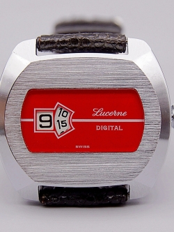 นาฬิกาเก่า LUCERNE ไขลาน (JUMP HOUR)