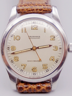 นาฬิกาเก่า TAVANNES ไขลาน