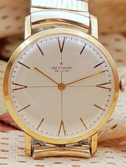 นาฬิกาเก่า CRESTWOOD ไขลาน