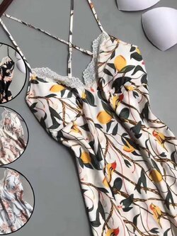 ชุดนอนสายเดี่ยวผ้าซิลค์ซาติน คอวีแต่งลูกไม้เนื้อนิ่มใส่สบายไม่คัน มีฟองน้ำถอดออกได้ฟรีไซส์ มี 3 สี ดำ ขาว เขียว ราคาส่ง 3 ชิ้น คละแบบได้ชุดละ 290 บาท