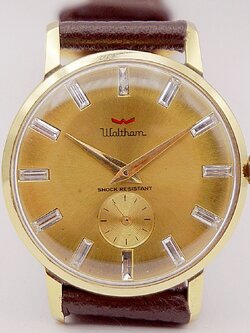 นาฬิกาเก่า WALTHAM ไขลานสองเข็มครึ่ง