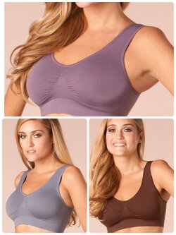 บราสวมสบาย สีนิวทรัล มี สีน้ำตาล,ม่วงอ่อน,เทา S M L XL โปรโมชั่นสั่ง 1แพ็ค700 ส่งฟรีลงทะเบียน ซื้อ3แพ็คราคา2,000+แถมกก.jegging1ตัว+กระเป๋า+ฟรีems