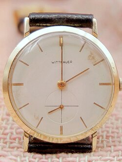 นาฬิกาเก่า WITTNAUER BY LONGINES ไขลานสองเข็มครึ่ง