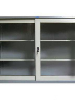 ตู้เหล็กเอกสารบานเลื่อนกระจก เตี้ย 3ฟุต