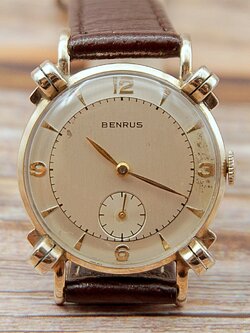 นาฬิกาเก่า BENRUS ไขลานสองเข็มครึ่ง