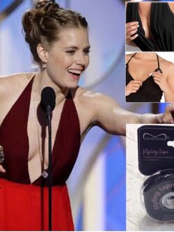 Hollywood fashion tape เทปกาวสองหน้าติดกันโป๊ว ติดทน ไม่เลื่อนหลุด ไม่ระคายเคืองผิว ยาว 2 เมตร สีใส