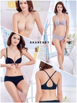 ชุดชั้นในไร้โครง ตะขอหน้าช่วยดันหน้าอกชิดสวย เสริมฟองน้ำนุ่มใส่สบาย มี 3 สี ดำ เนื้อ เทา size 32 34 36 ราคาส่ง 3 ชิ้นคละกับแบบอื่นได้ ชุดละ 390 บาท