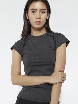 เสื้อสปอร์ตแขนสั้น สวมใส่สบายไม่อึดอัด ซับเหงื่อได้ดี มี 5 สี เทา ดำ ฟ้า แดง ม่วง size S,M,L ราคาส่ง 3 ชิ้นคละแบบได้ ตัวละ 300 บาท