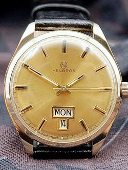 นาฬิกาเก่า HELBROS ไขลาน
