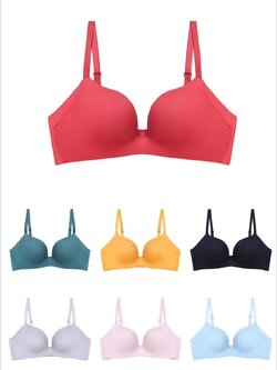 บราไร้โครง ไร้ขอบ ฟองน้ำนุ่มด้านใน เบาสบาย โอบกระชับทรงสวยแนบอกเก็บเนื้อด้านข้างได้ดี มี 7 สี size 32,34,36,38 ราคาส่ง 3 ชิ้นคละแบบได้ ตัวละ 390 บาท