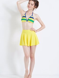 กระโปรงวายน้ำตัวเดียว ใส่แล้วดูดี ดุหุ่นเพรียว ด้านในเป็นกางเกงในช่วยเซฟกันโป๊ ฟรีไซส์ ราคาตัวละ 290 บาท