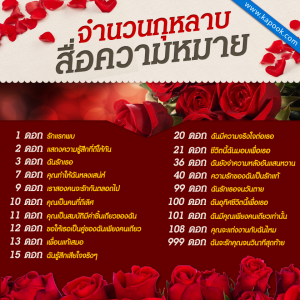 จำนวนดอกสื่อความหมาย