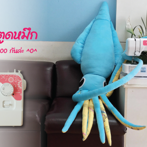 การเย็บตุ๊กตา ปลาหมึก "เจ้าตูดหมึก" ด้วยจักรเย็บผ้า Brother รุ่น JV1400 กันค่ะ