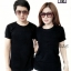 เสื้อยืดสีดำแฟชั่น ครบไซส์ใส่เป็นครอบคัว ราคาพิเศษ