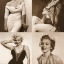 โปสการ์ด Marilyn Monroe ภาพขาวดำ 16 ใบ