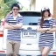 เสื้อคู่ โทนสีทหารเรือ
