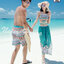 ชุดว่ายน้ำ ชุดว่ายน้ำคู่ ชุดไปทะเล สีเขียว (พร้อมส่ง)
