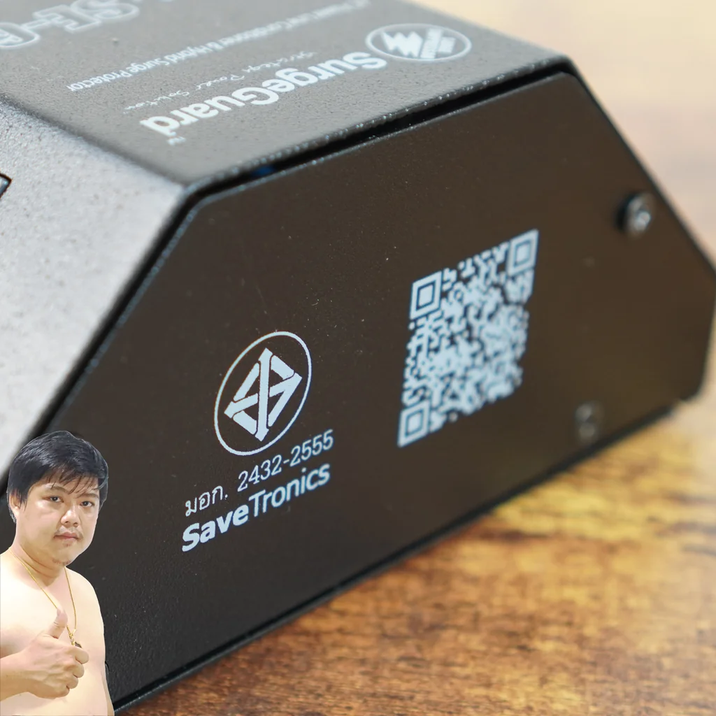SurgeGuard SE-6 เครื่องกรองกระแสไฟฟ้า ชนิดตัดไฟรั่วอัตโนมัติ (Hybrid Surge Protector) 6 ช่อง