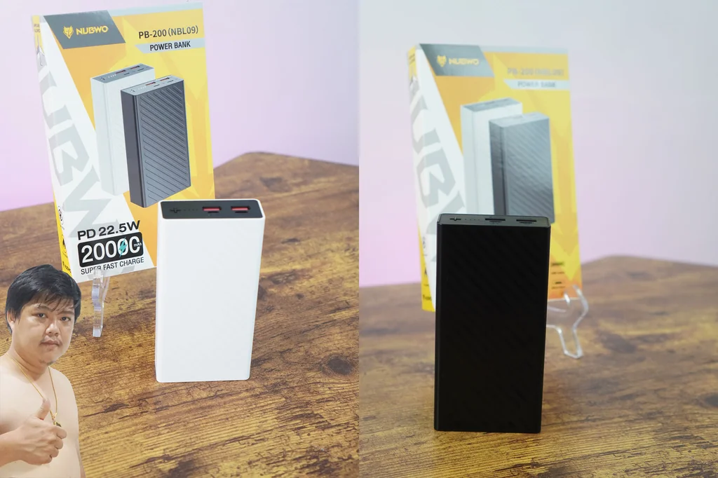 (ราคากรุ๊ปดีล) PowerBank ชาร์จด่วน PD+QC 22.5W 20000mAh NBL09 NUBWO (ราคากรุ๊ปดีล) PowerBank ชาร์จด่วน PD+QC 22.5W 20000mAh NBL09 NUBWO