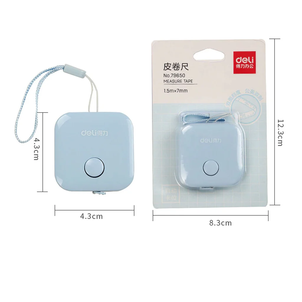 Deli 79650 สายวัด สายวัดตัว สายวัดตัวแบบตลับ 15mX7mm สายวัดแบบตลับ **คละสี** 1 ชิ้น Deli 79650 สายวัด สายวัดตัว สายวัดตัวแบบตลับ 15mX7mm สายวัดแบบตลับ **คละสี** 1 ชิ้น