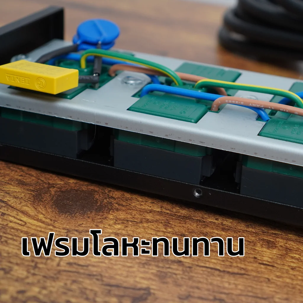 PLUGTHAI MPT-6 ปลั๊กไฟ กันกระชาก Noise Filter 6 ช่อง 16A 3680W สายไฟ 3,5 เมตร