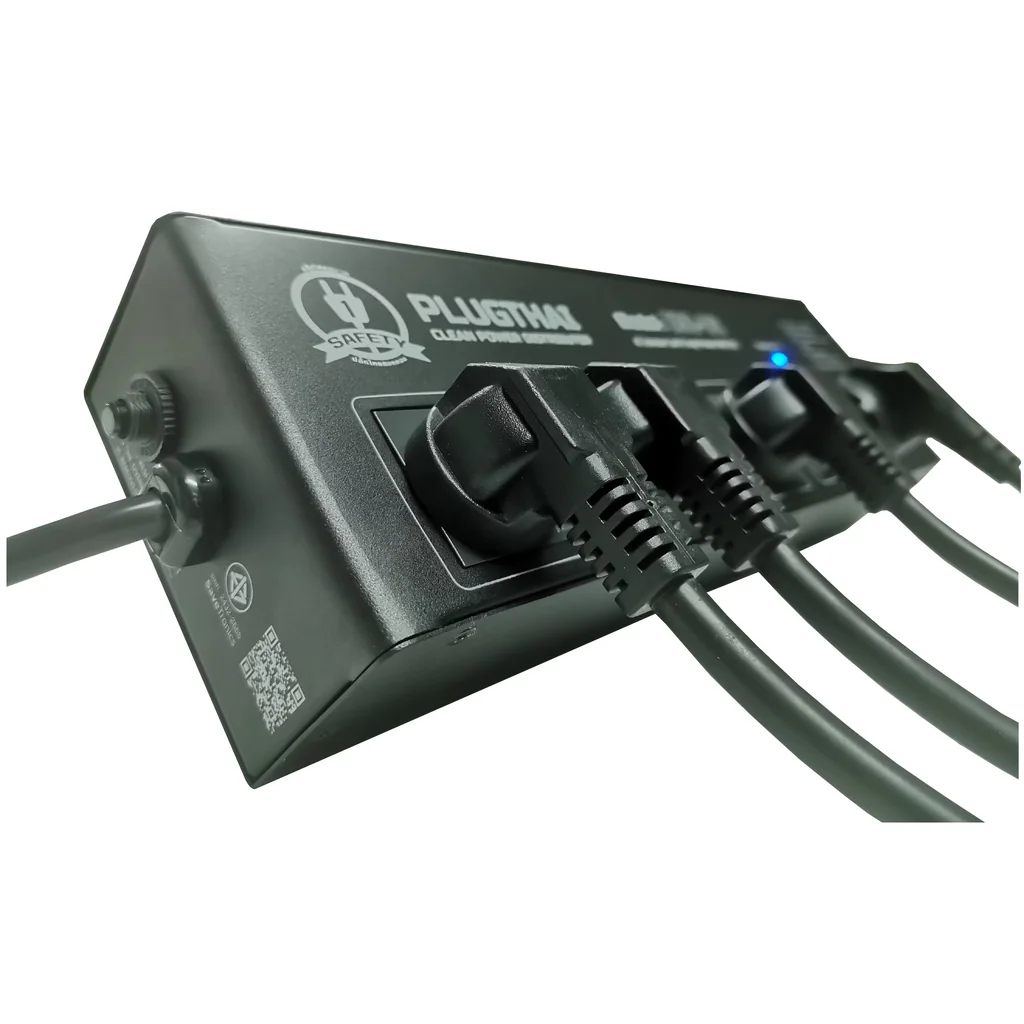 PLUGTHAI ECB-06 ปลั๊กไฟ กันกระชาก All Mode 6 ช่อง ตัดไฟรั่วอัตโนมัติ