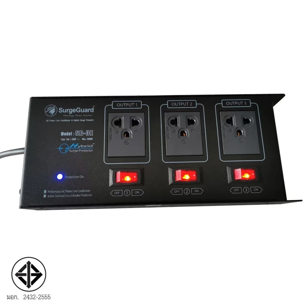 SurgeGuard SB-3E TIS เครื่องกรองไฟสวิตซ์แยก สำหรับทีวี เครื่องเสียง โฮมเธียร์เตอร์ SurgeGuard SB-3E TIS เครื่องกรองไฟสวิตซ์แยก สำหรับทีวี เครื่องเสียง โฮมเธียร์เตอร์