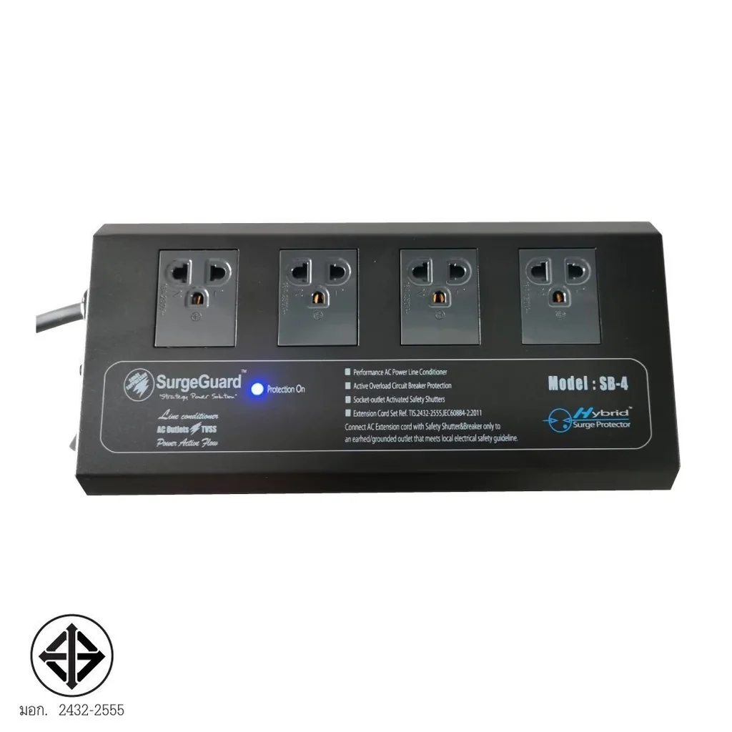 SurgeGuard SB-4 TIS เครื่องกรองไฟคุณภาพเยี่ยม สำหรับทีวี เครื่องเสียง โฮมเธียร์เตอร์ (แทนรุ่น SL-4) SurgeGuard SB-4 TIS เครื่องกรองไฟคุณภาพเยี่ยม สำหรับทีวี เครื่องเสียง โฮมเธียร์เตอร์ (แทนรุ่น SL-4)