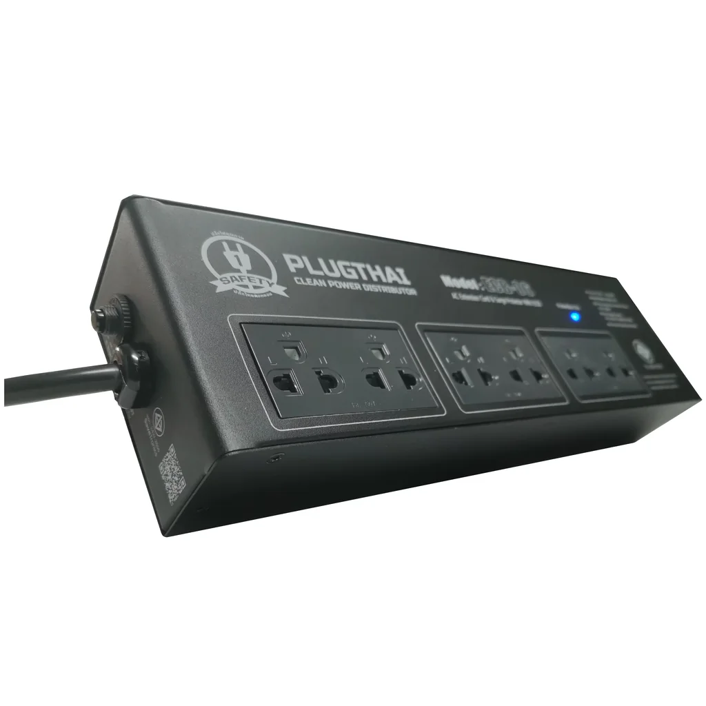PLUGTHAI ECB-06 ปลั๊กไฟ กันกระชาก All Mode 6 ช่อง ตัดไฟรั่วอัตโนมัติ