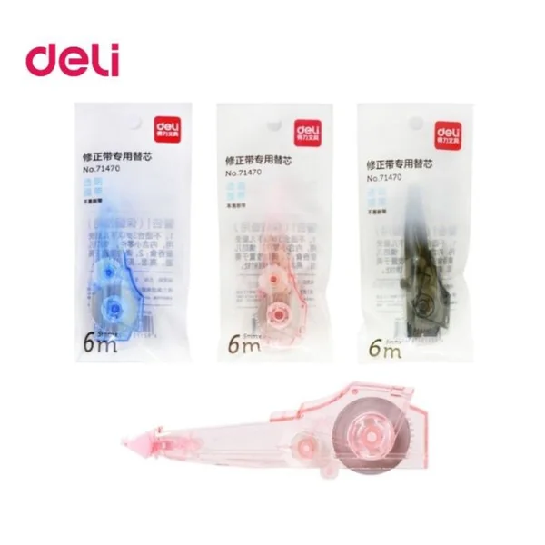 Deli ตัวรีฟิลเทปลบคำผิด **สินค้าขายคละสี image 1 Deli ตัวรีฟิลเทปลบคำผิด **สินค้าขายคละสี image 1