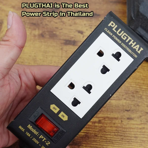 PLUGTHAI PT-2 ปลั๊ก 16A 3680W พร้อมวงจรกันกระชาก สายไฟ 2 เมตร 1.5 sq.mm. ออกแบบโดย มหาชะนี image 7 PLUGTHAI PT-2 ปลั๊ก 16A 3680W พร้อมวงจรกันกระชาก สายไฟ 2 เมตร 1.5 sq.mm. ออกแบบโดย มหาชะนี image 7