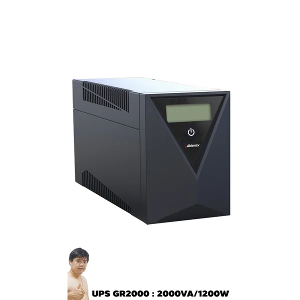 เครื่องสำรองไฟ(UPS) ABLEREX GR2000 2000VA/1200W แบต 9Ahx2 image 1 เครื่องสำรองไฟ(UPS) ABLEREX GR2000 2000VA/1200W แบต 9Ahx2 image 1