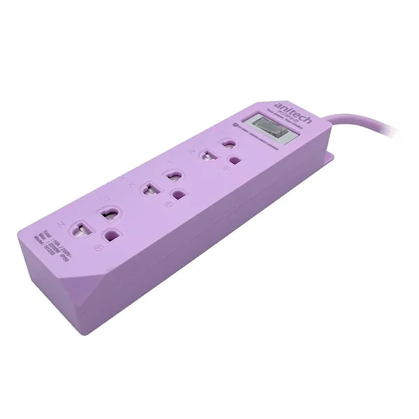 Anitech ปลั๊กไฟ 3 ช่อง 1 สวิตช์ รุ่น H1233 สายไฟยาว 3 เมตร ของแท้ (สินค้าเกรดB) image 2 Anitech ปลั๊กไฟ 3 ช่อง 1 สวิตช์ รุ่น H1233 สายไฟยาว 3 เมตร ของแท้ (สินค้าเกรดB) image 2