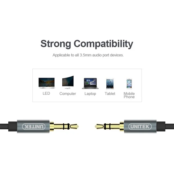 UNITEK 3.5mm to 3.5mm Audio Cable 1 เมตร Gold-Plated อย่างดีมาก มหาชะนีแนะนำ image 4 UNITEK 3.5mm to 3.5mm Audio Cable 1 เมตร Gold-Plated อย่างดีมาก มหาชะนีแนะนำ image 4