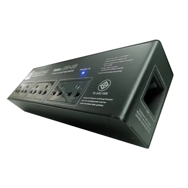 PLUGTHAI ECB-06 ปลั๊กไฟ กันกระชาก All Mode 6 ช่อง ตัดไฟรั่วอัตโนมัติ image 6