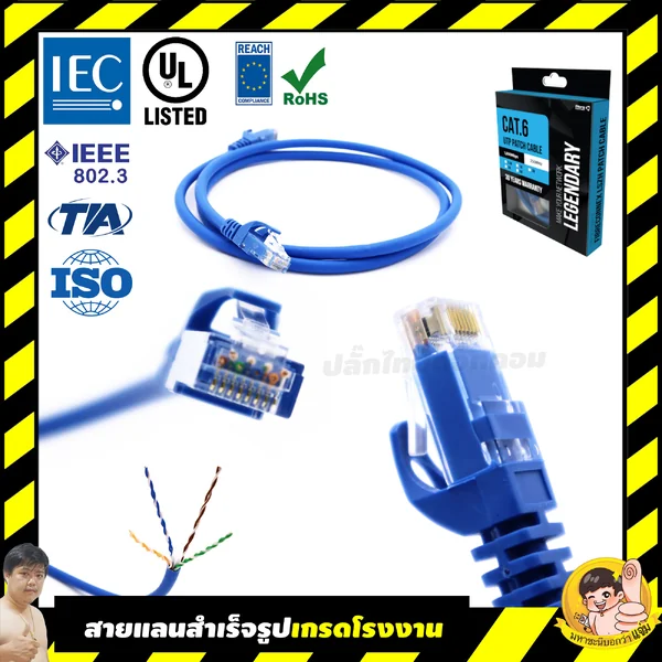 สายแลนสำเร็จรูป Premium Industrial Grade | FibreConneX Cat.6 RJ45 Patch Cable Assembly, 0.5-5M image 1 สายแลนสำเร็จรูป Premium Industrial Grade | FibreConneX Cat.6 RJ45 Patch Cable Assembly, 0.5-5M image 1