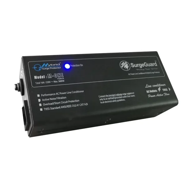 SurgeGuard M-One Hybrid เครื่องกรองไฟแบบเต้าเดี่ยว image 1 SurgeGuard M-One Hybrid เครื่องกรองไฟแบบเต้าเดี่ยว image 1