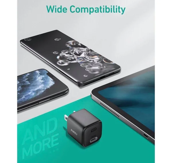 AUKEY PA-B1 หัวชาร์จเร็ว iPhone 12 / 12 Mini /12 Pro / 12 Pro Max 20W Power Delivery หัวชาร์จ PD รุ่น PA-B1 image 5