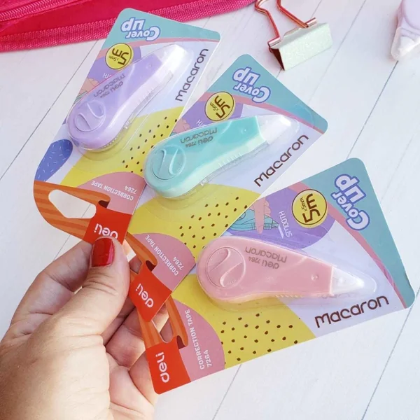 Deli เทปลบคำผิด เทปลบข้อความ ยาว 5m กว้าง 5mm (Correction Tape) เดลี่รุ่น 7264 By มหาชะนี *คละสี image 2