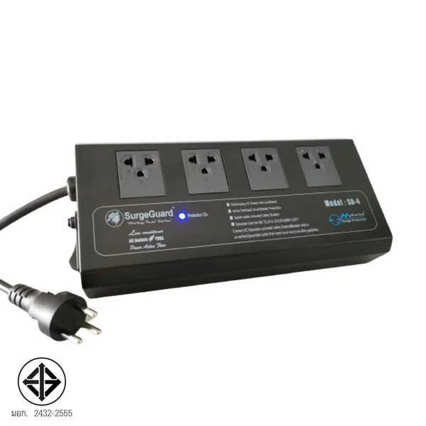 SurgeGuard SB-4 TIS เครื่องกรองไฟคุณภาพเยี่ยม สำหรับทีวี เครื่องเสียง โฮมเธียร์เตอร์ (แทนรุ่น SL-4) image 8 SurgeGuard SB-4 TIS เครื่องกรองไฟคุณภาพเยี่ยม สำหรับทีวี เครื่องเสียง โฮมเธียร์เตอร์ (แทนรุ่น SL-4) image 8