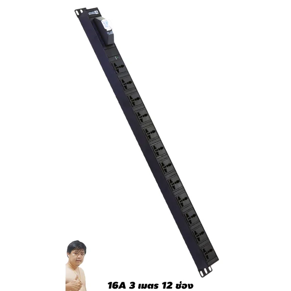 ปลั๊กไฟ (PDU) เต้า UNIVERSAL PowerConneX PXB5PVNNB-UL12 12 เต้าเสียบ สายไฟ 3M image 1
