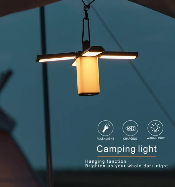 ไฟแคมป์ปิ้ง พร้อมหลอด LED 250 ดวง โคมไฟพับได้ให้ความสว่างสูงถึง 1,000 ลูเมน image 1 ไฟแคมป์ปิ้ง พร้อมหลอด LED 250 ดวง โคมไฟพับได้ให้ความสว่างสูงถึง 1,000 ลูเมน image 1
