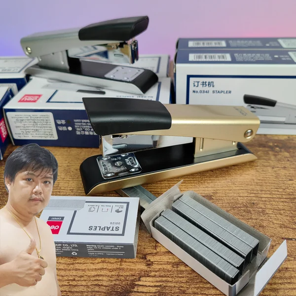 Deli 0341 Metal Stapler เครื่องเย็บกระดาษวัสดุพรีเมี่ยม 25 แผ่น ใส่ลวดเบอร์ 24/6 และ 26/6 ได้ By มหาชะนี image 2 Deli 0341 Metal Stapler เครื่องเย็บกระดาษวัสดุพรีเมี่ยม 25 แผ่น ใส่ลวดเบอร์ 24/6 และ 26/6 ได้ By มหาชะนี image 2